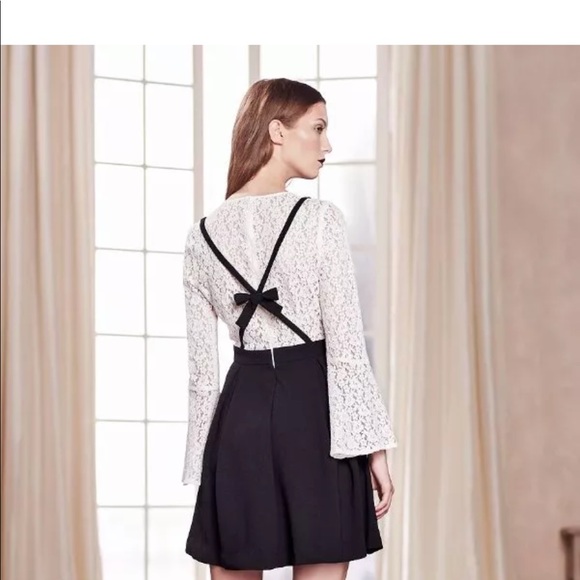 LC Lauren Conrad Dresses & Skirts - 🖤LAUREN CONRAD RUNWAY LACE FIT & FLARE DRESS (XS)